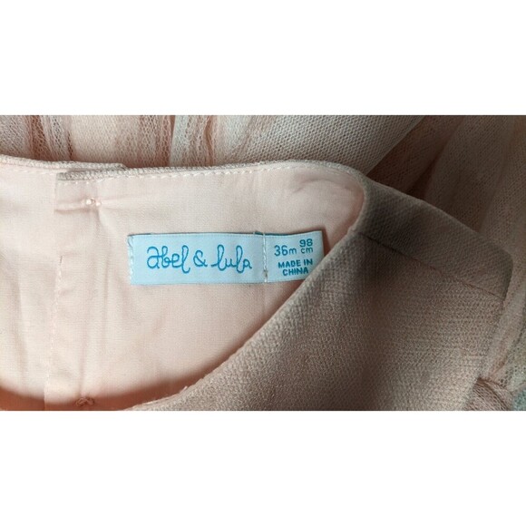 ABEL & LULU Beautiful Sleeveless Net Overlay Lace Trimmed Dress and Bloomers 36M - Picture 10 of 12